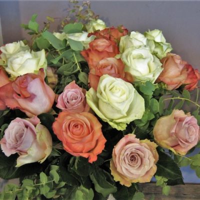 Roses pastel - 50 cm